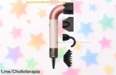 Secador de pelo con 4 boquillas y iones negativos a precio loco, ¡súper chollo! Aprovecha esta oferta antes que se esfume y presume de tu melena perfecta en segundos.