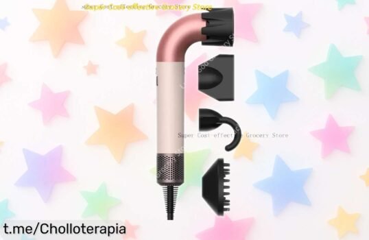 Secador de pelo con 4 boquillas y iones negativos a precio loco, ¡súper chollo! Aprovecha esta oferta antes que se esfume y presume de tu melena perfecta en segundos.