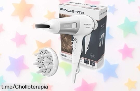 Secador de pelo iónico Rowenta Powerline CV5930 con tecnología Ionic Booster: para un cabello perfecto y sin encrespado, ¡no te quedes sin el tuyo a este precio rebajado!