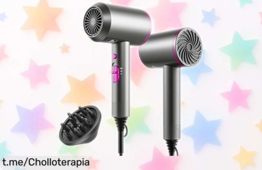 Secador de pelo potente con tecnología iónica: chollo increíble y descuento brutal, ¡aprovecha antes que se esfume esta oferta solo hoy!