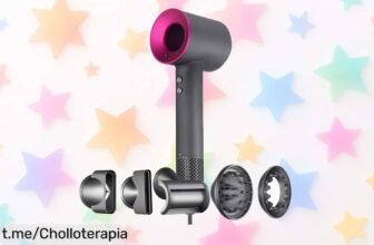 Secador de pelo profesional con tecnología iónica y 6 increíbles accesorios a un precio loco, aprovecha el descuentazo por tiempo limitado y luce espectacular hoy mismo.