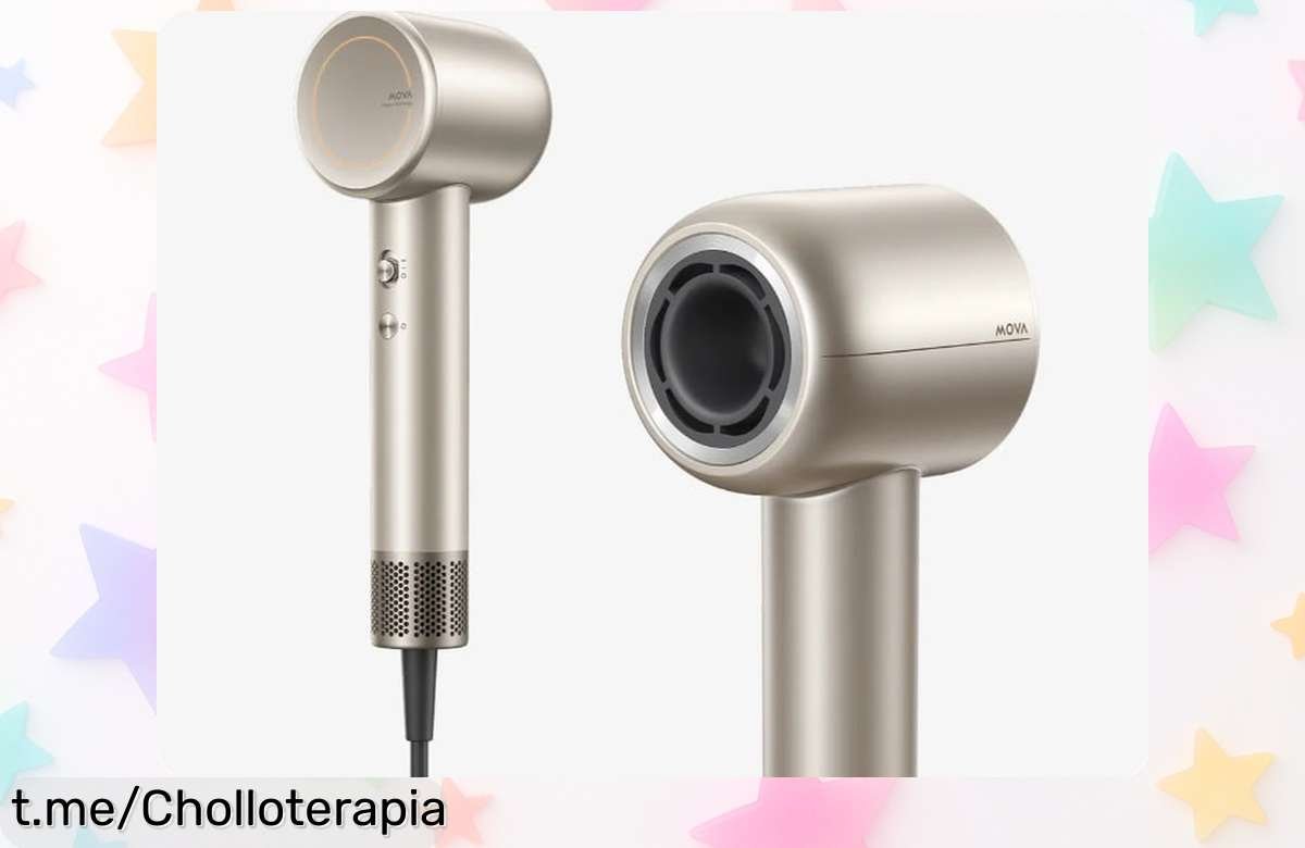 Secador premium Mova Shine 10 con tecnología de secado rápido y silencioso, ¡aprovecha el ofertón único para lucir un cabello brillante como en la peluquería!