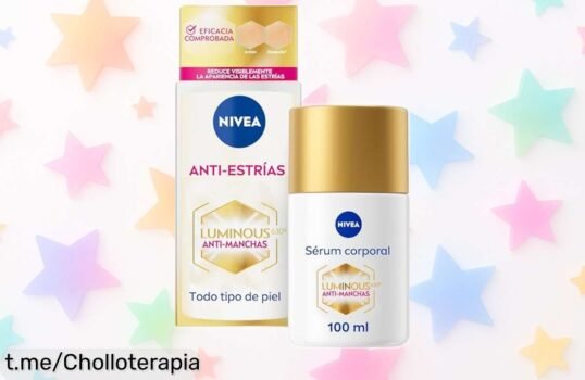 Sérum corporal antiestrías NIVEA Luminous 630 con oferta que solo ves en sueños: ¡dile adiós a las marcas y dale un tintineo de amor a tu piel!