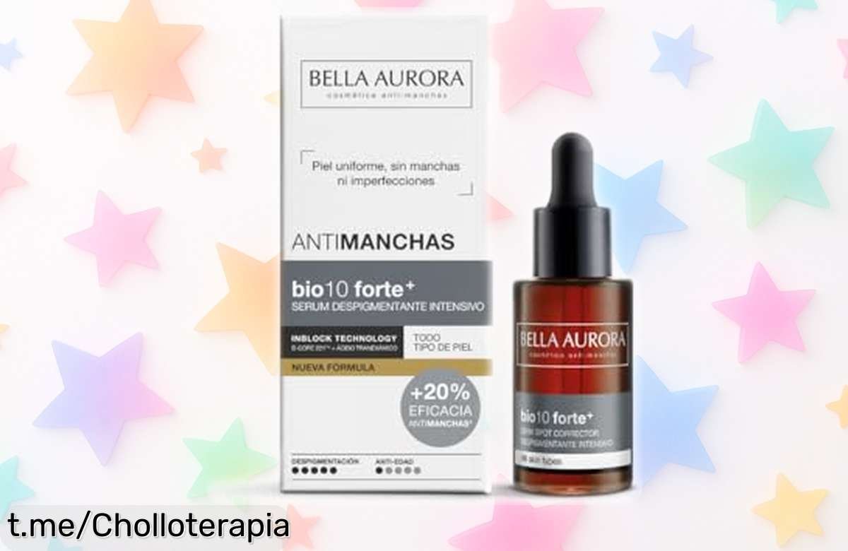 Sérum despigmentante Bella Aurora BIO10 FORTE+ al mejor precio: ¡dile adiós a las manchas y despierta la luminosidad de tu piel antes que sea tarde!