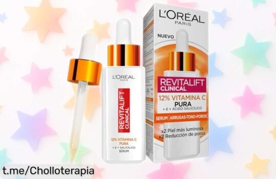 Sérum facial L’Oréal Paris con vitamina C al 12% a precio rebajado: descubre tu piel radiante y luminosa, aprovecha este super chollo antes que se acabe ya mismo.