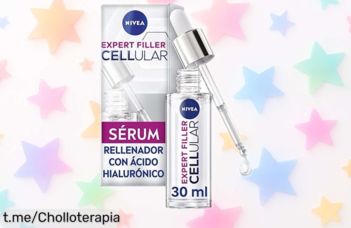 Sérum rellenador de arrugas NIVEA que alisa tu piel con micro ácido hialurónico a precio muy bajo, ¡aprovecha este chollo antes de que se acabe y siente la juventud en tu rostro!