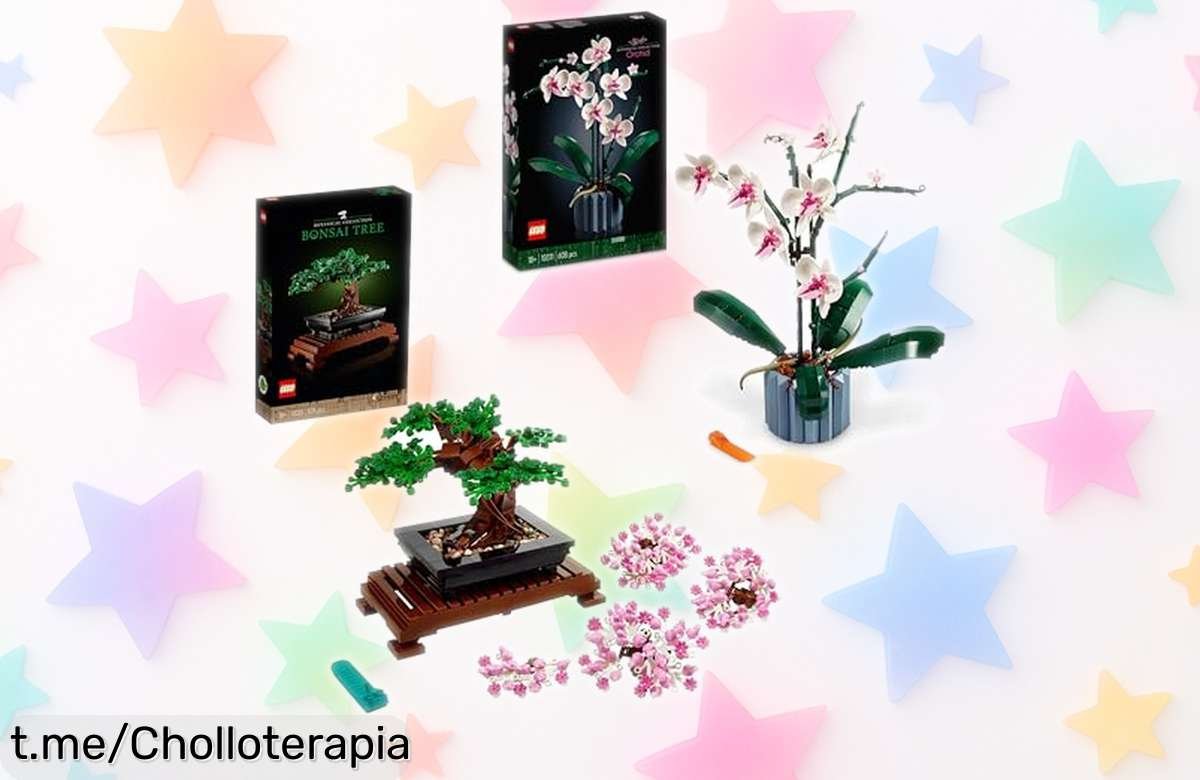 Set LEGO Icons 10281 Bonsái y 10311 Orquídeas, ¡descuento brutal para crear tu jardín interior! Dale vida a tu espacio con flores únicas, ¡aprovecha esta oferta limitada ya!