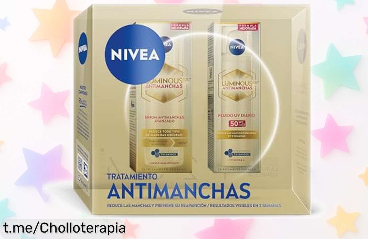 Set antimanchas Nivea con sérum y crema día FPS 50, ¡preparado para darle a tu piel el cuidado que se merece! No te lo pierdas, calidad al mejor precio en un instante.