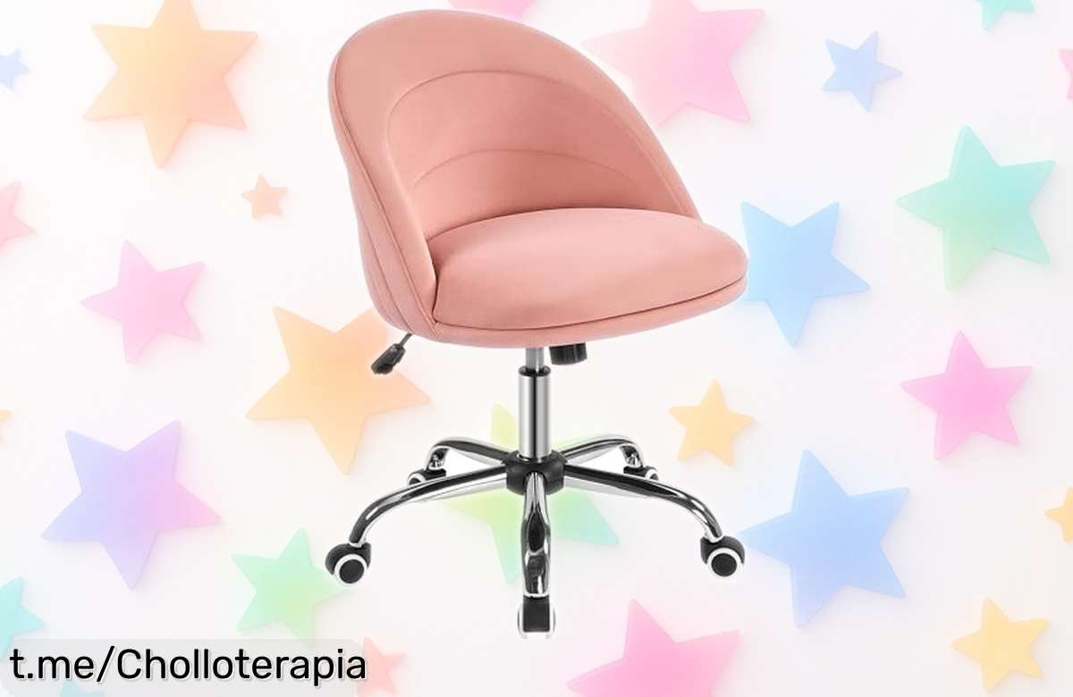 Silla de escritorio Yaheetech con respaldo semicircular y ruedas a un precio rebajado increíble; renueva tu espacio y no dejes pasar esta oferta limitada que hará feliz tu jornada laboral.