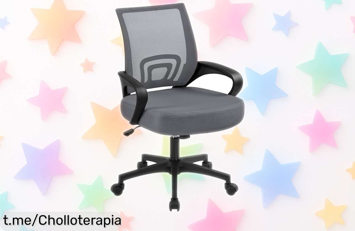 Silla de oficina ergonómica Yaheetech con respaldo de malla fresca: aprovecha este súper chollo para cuidar tu espalda y descubrir la comodidad que mereces ¡No te quedes sin ella!