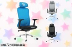 Silla ergonómica NEWSKILL NUE con reposabrazos 3D, ¡rebajada a un precio loco que no podrás creer! Date el gusto de trabajar cómodamente, esta oferta vuela y tú la mereces.