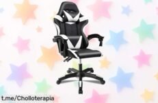 Silla gaming TLovendo con cojines lumbar y cervical, super chollo en descuento brutal por tiempo limitado ¡Aprovecha ahora o te quedarás sin el tuyo!