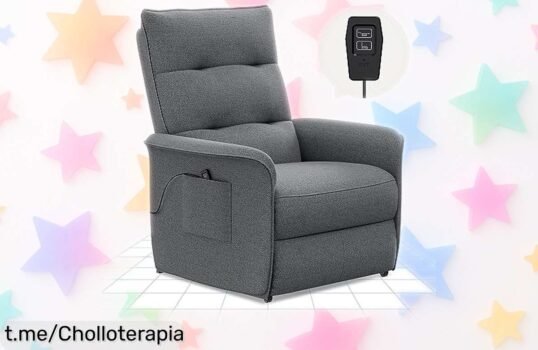 Sillón de relax eléctrico ajustable, precio rebajado y súper resistente: disfruta momentos únicos antes de que se agoten ¡No te quedes sin el tuyo!