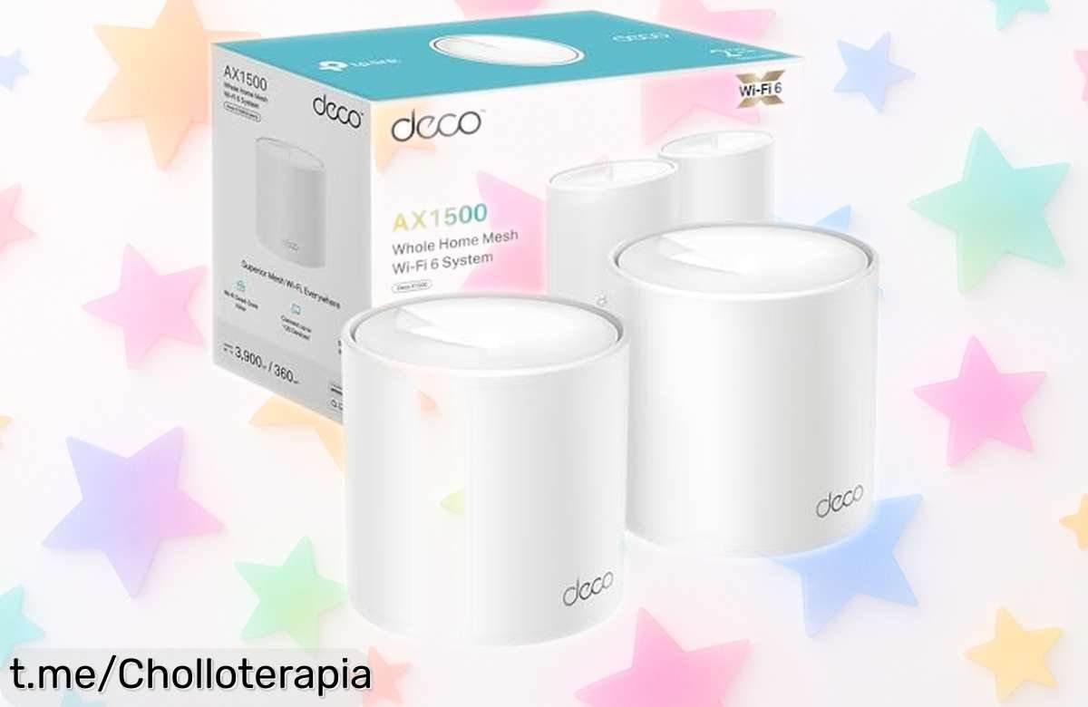 Sistema WiFi 6 mesh TPLink Deco: cobertura gigante y velocidad ultra rápida a precio rebajado, perfecto para navegar y jugar sin interrupciones. ¡Aprovecha este super chollo que vuela!