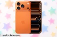 Smartphone naranja cósmico con pantalla de 6,3” y cámaras increíbles a un precio rebajado que vuelan: ¡el chollo perfecto para capturar cada momento!