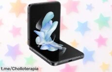 Smartphone plegable Samsung Galaxy Z Flip4 con pantalla Dynamic AMOLED 2X, ¡rebajo espectacular que no puedes dejar pasar! Aprovecha este super chollo antes de que se agote.