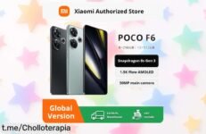 Smartphone potente POCO F6 5G con pantalla de 120Hz y carga turbo a mitad de precio, ¡aprovecha este descuentazo antes de que desaparezca!