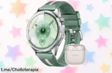 Smartwatch con pantalla AMOLED y FreeBuds incluidos, ¡oferta rebajada que no repetirás! No dejes pasar la oportunidad de potenciar tus entrenos ahora mismo.