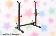 Soporte multifunción ajustable para pesas que transforma tu entrenamiento en un súper chollo con precio rebajado, ¡aprovéchalo y entrena como un pro antes de que se agote!