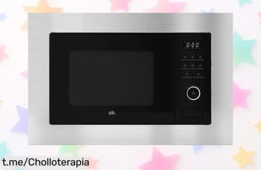 Sorprendente microondas integrable Ok OMWG 202231 BI DM: calidad, aventura culinaria y precio rebajado imperdible, ¡no te quedes sin el tuyo!