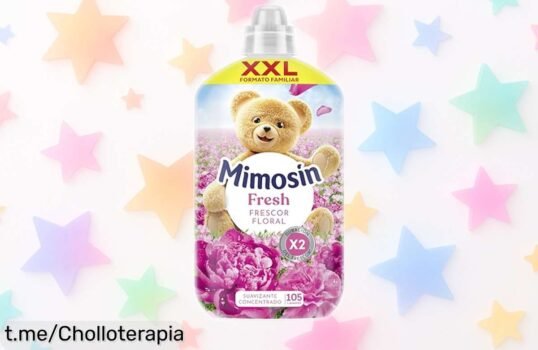 Suavizante concentrado Mimosín frescor floral para 105 lavados a precio rebajado, un super chollo que dejará tu ropa oliendo increíble ¡No esperes más y sorpréndete!