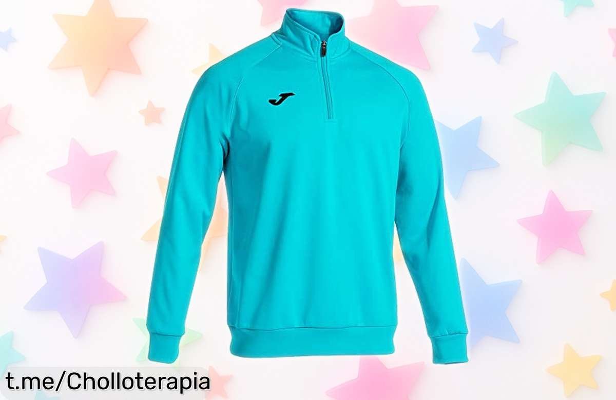 Sudadera Joma para hombre, suave y ligera que calienta de verdad; ¡oferta rebajada brutal! Aprovecha ya este super chollo antes de que se agote y siente el calor sin límites.