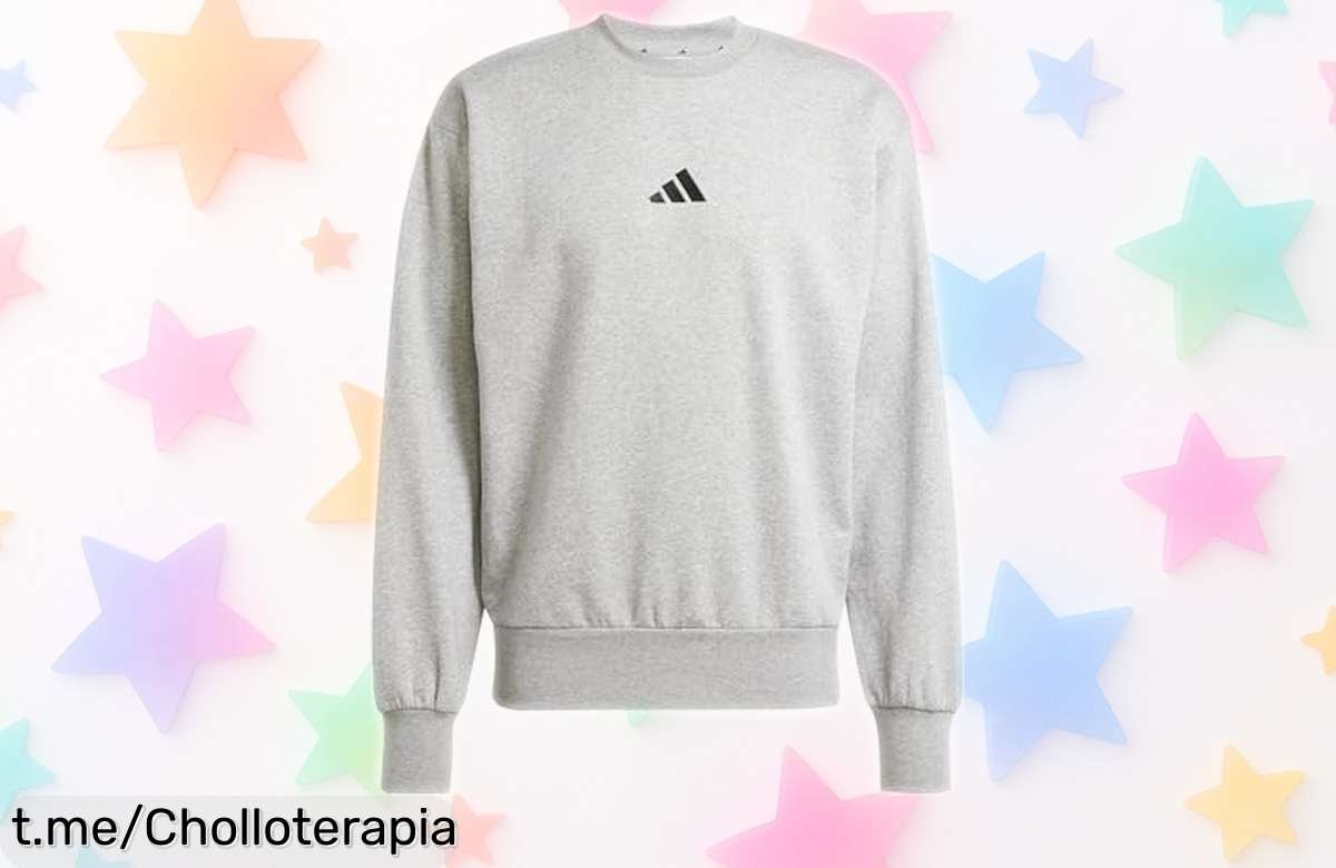 Sudadera adidas Uomo Essentials con diseño atemporal, ahora rebajada ¡aprovéchate de este super chollo y siente el estilo antes de que se agote, corre que vuelan!