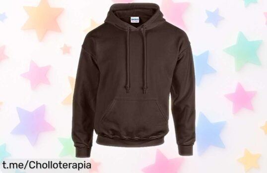 Sudadera con capucha Gildan 50/50 en darkchocolate a un precio loco, super chollo limitado para que luzcas un estilo único ¡Corre antes de que se agote y vive la moda al máximo!