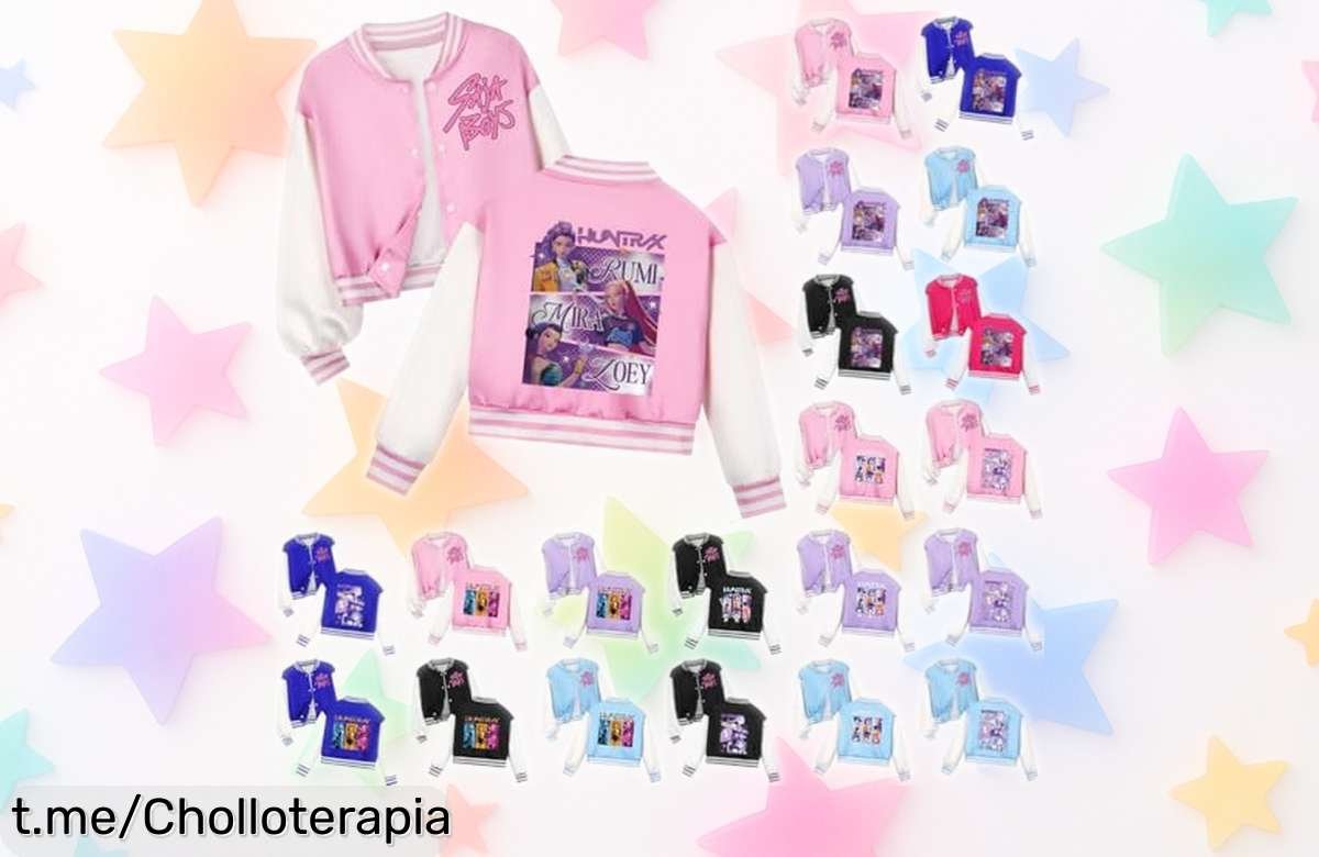 Sudadera con estampado anime y botones para niños y niñas, el super chollo que hará feliz a quien más quieres, ¡aprovecha este precio loco antes de que vuelen!