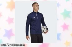 Sudadera deportiva Adidas para hombre, diseño ligero y corte regular, ¡descuentazo temporal que te hará sentir el estilo en cada entrenamiento!