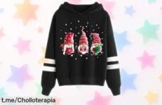Sudadera navideña mujer Nuqqichongtian, un súper chollo calentito y único; precio de ganga con descuento brutal que se acaba pronto, ¡haz que tus fiestas brillen!