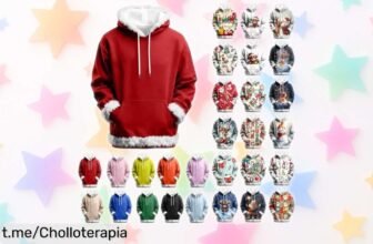 Sudadera navideña para hombre con capucha y estampado exclusivo, aprovecha el descuentazo y siente la alegría de llevarte este super chollo a casa hoy mismo antes que se acabe.