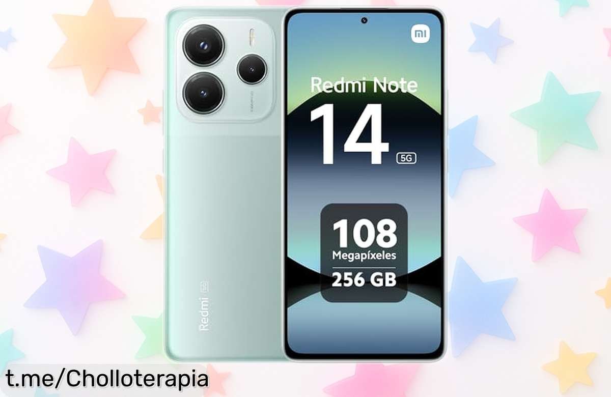 Super chollo en smartphone Xiaomi Redmi Note 14 5G con cámara de 108MP y pantalla AMOLED, ¡rebajado a un precio increíble que volará! No te quedes sin el tuyo, siente la emoción.