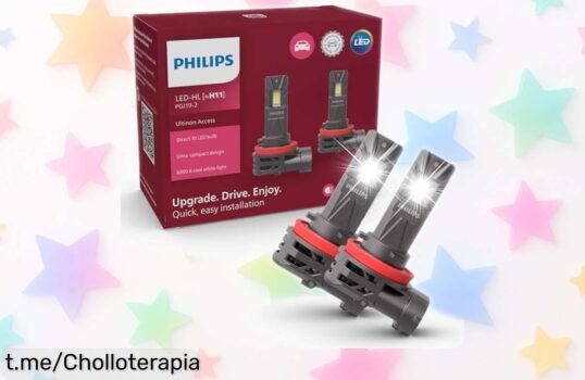 Súper lámparas LED Philips Ultinon para faros de coche, instalación sin líos y precio rebajado que no podrás dejar pasar. Ilumina tu camino con estilo ahora mismo.