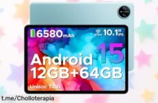 Tablet DOOGEE Tab A9 de 10 pulgadas con 12GB RAM y batería gigante, ¡ofertón que no podrás dejar escapar! Diversión asegurada para todos. ¡Apresúrate antes que se acaben!