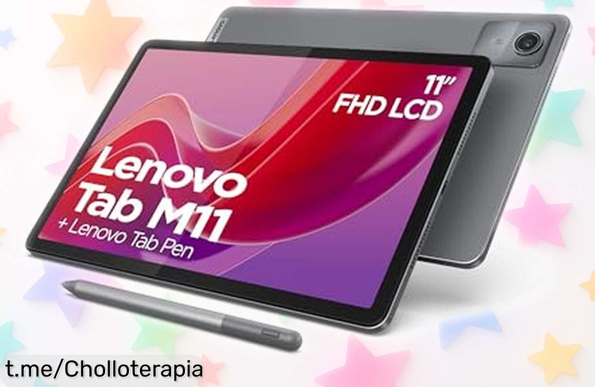Tablet Lenovo Tab M11 de 11 pulgadas, rebajada a un precio loco: pantalla táctil fluida y sonido envolvente para que disfrutes al máximo tus momentos. ¡No la dejes escapar!