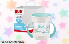 Taza mágica NUK Mini Magic Cup: ¡el super chollo que hará sonreír a tu bebé y evitará derrames! Aprovecha esta oferta por tiempo limitado antes de que se acabe.