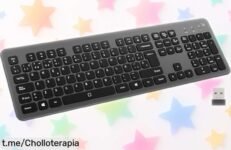 Teclado inalámbrico retroiluminado EW3296: la fusión perfecta de elegancia y funcionalidad, ¡super rebajado! Acelera tu trabajo con un clic y disfruta cada momento.