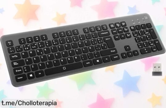 Teclado inalámbrico retroiluminado EW3296: la fusión perfecta de elegancia y funcionalidad, ¡super rebajado! Acelera tu trabajo con un clic y disfruta cada momento.