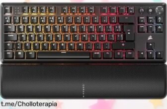 Teclado mecánico inalámbrico Corsair K70 Core TKL, ¡chollo brutal! Juega como un pro con switches ultrasilenciosos; aprovecha esta oferta y disfruta ganando sin molestar.