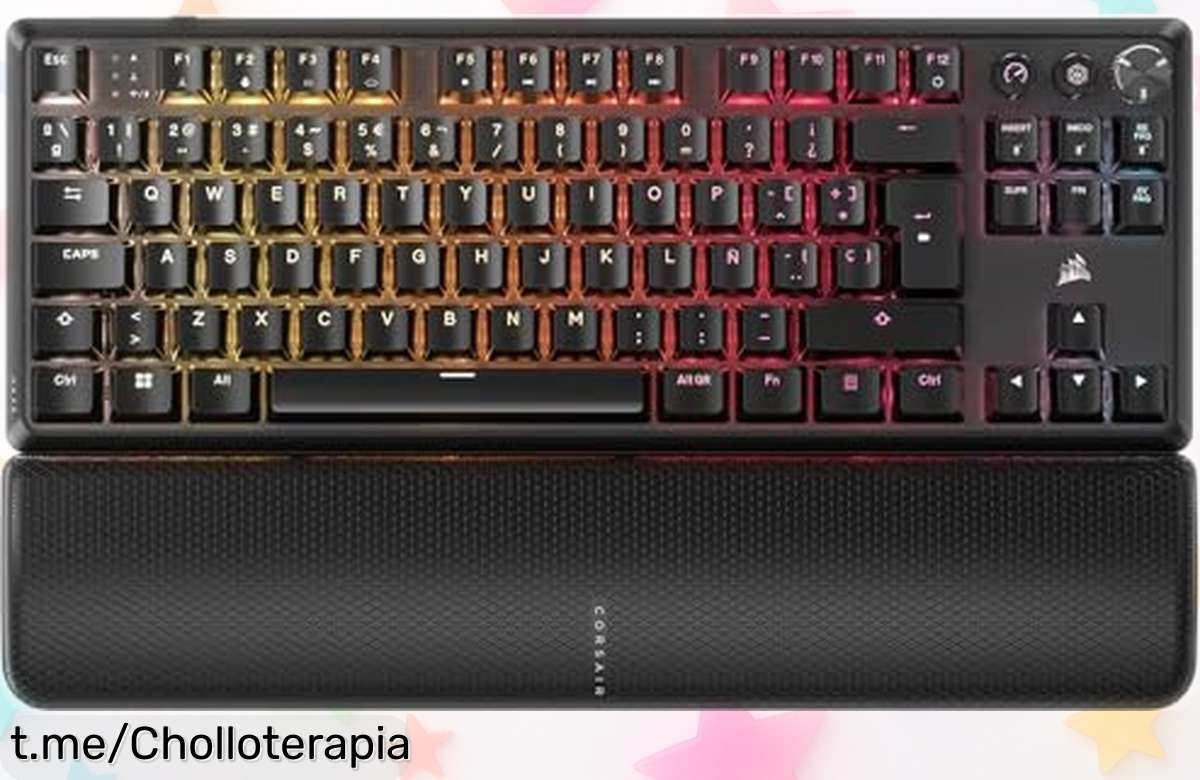Teclado mecánico inalámbrico Corsair K70 Core TKL, ¡chollo brutal! Juega como un pro con switches ultrasilenciosos; aprovecha esta oferta y disfruta ganando sin molestar.