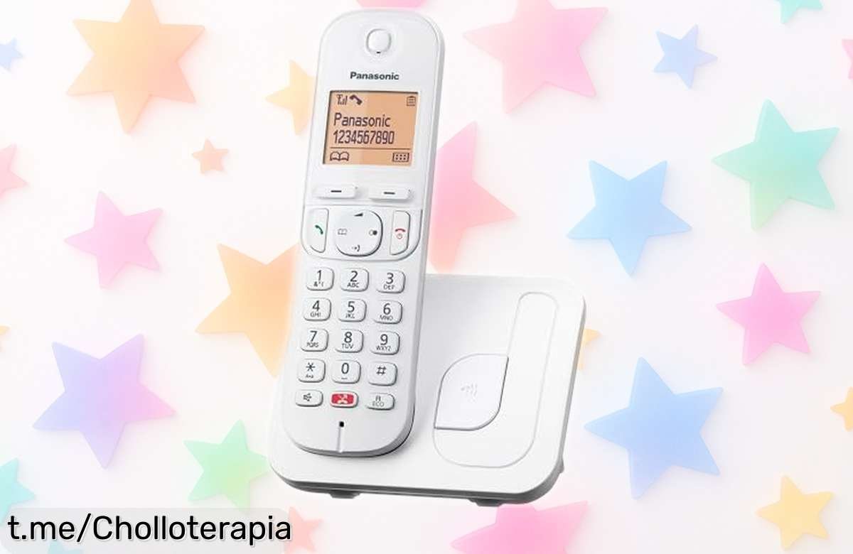 Teléfono inalámbrico Panasonic KXTGC250SPW para mayores con pantalla clara, ¡ahora a un ofertón limitado que no puedes dejar escapar! Conéctate sin molestias y disfruta este chollazo ya.