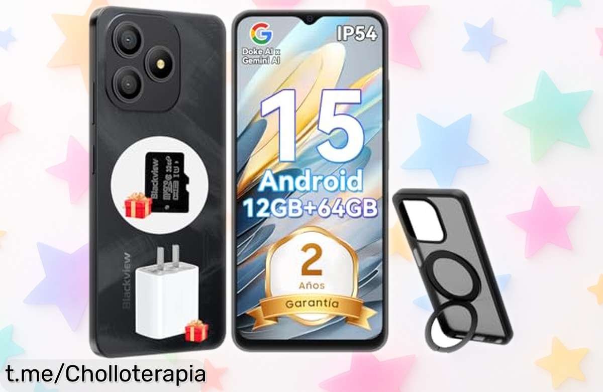 Teléfono móvil Blackview Wave 9C con 12GB y cámara de calidad a precio loco, chollo limitado para lucir potencia y estilo. ¡No te quedes sin el tuyo!