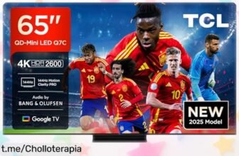 Televisión 65'' QDMini LED TCL con colores impresionantes y brillo máximo, ahora a un precio rebajado que no puedes dejar escapar. Dale a tus noches de película el lujo que merecen.