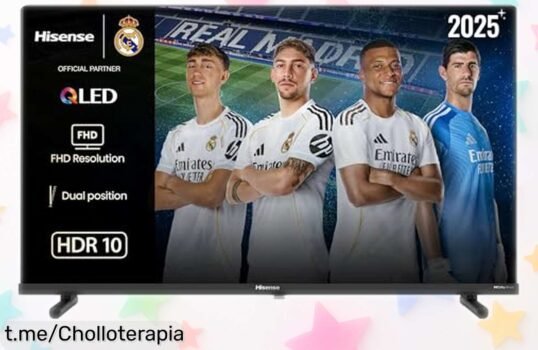 Televisor QLED Hisense 40A5Q de 40 pulgadas, ¡rebajado en un super chollo! Imágenes vibrantes y sonido envolvente para que vivas cada momento al máximo. ¡No te lo pierdas, corre ya!