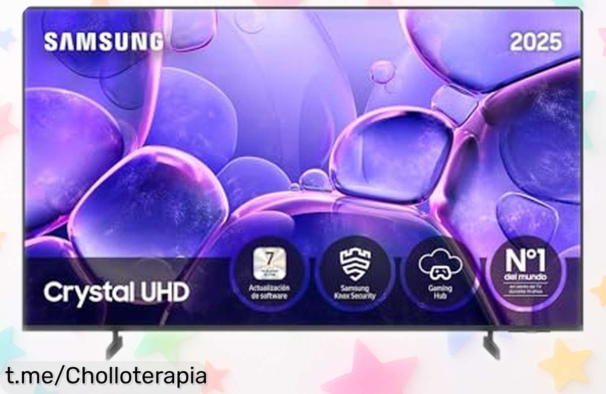 Televisor Samsung 50” Crystal UHD 4K, colores que flipas y sonido envolvente a un precio rebajado; ¡la diversión está a solo un clic de distancia, no te lo pierdas!