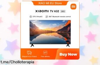 Televisor compacto Xiaomi TV A 32 con sonido envolvente, super chollo a un precio loco por tiempo limitado: ¡haz vibrar tu salón y vive la experiencia ahora!