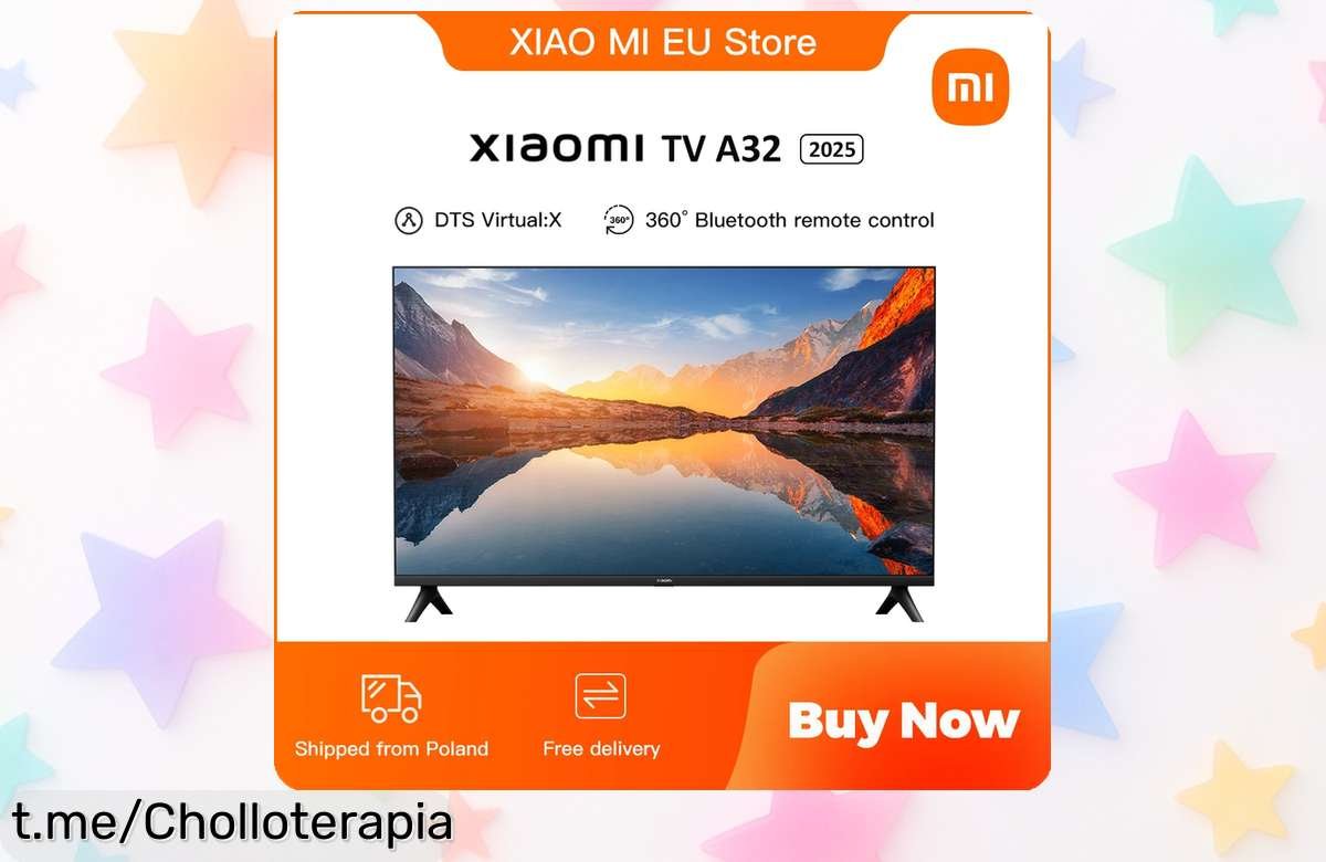 Televisor compacto Xiaomi TV A 32 con sonido envolvente, super chollo a un precio loco por tiempo limitado: ¡haz vibrar tu salón y vive la experiencia ahora!