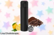 Termo de acero inoxidable Yoassi que mantiene tu bebida caliente o fría 12h y con filtro fácil de limpiar, ¡chollazo rebajado para disfrutar cada sorbo!