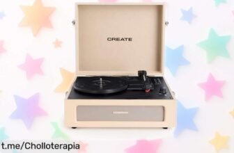 Tocadiscos retro con Bluetooth y USB: sonido potente y diseño vintage a un precio increíble que te hará revivir la magia del vinilo. ¡No dejes pasar esta oportunidad única!